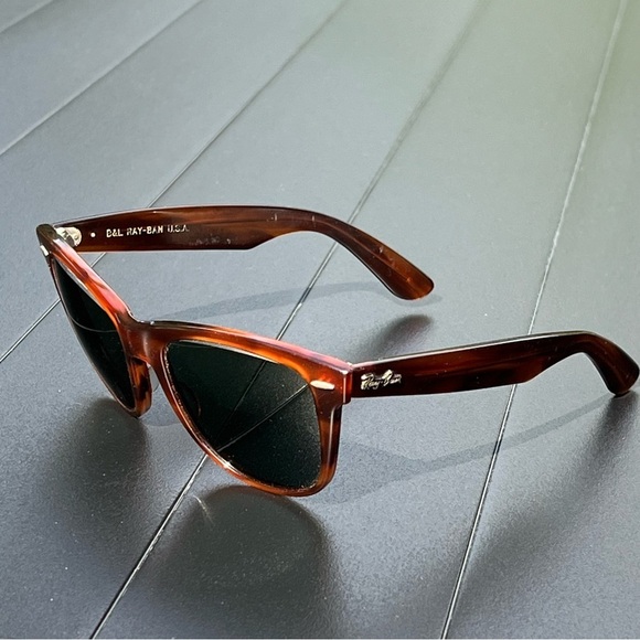 RARE VTG RAY BAN B & L WAYFARER II Tortoise Shell G15 Lens USA Sunglasses OS - Picture 13 of 16